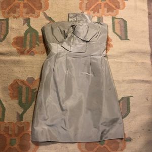 J Crew silk like dress with tie detail